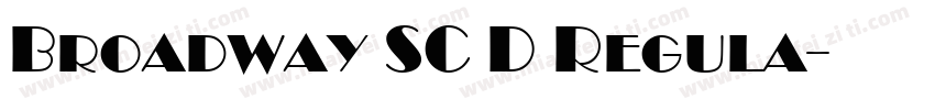 Broadway SC D Regula字体转换